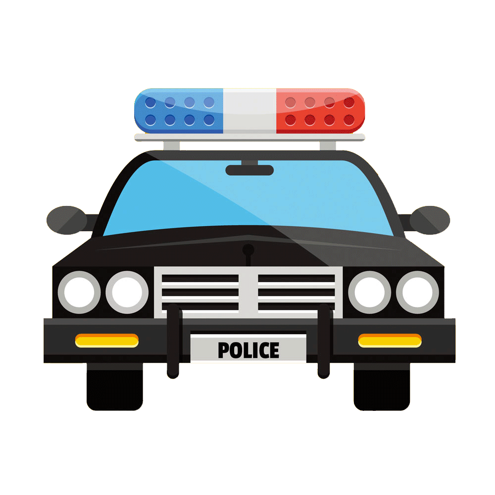 Police car Clip art - Flat cartoon police car png download - 1000*1000 ...