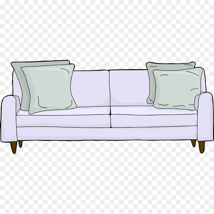 Couch Cartoon - Hand-painted sofa png download - 1024*1024 - Free Transparent Couch png Download.