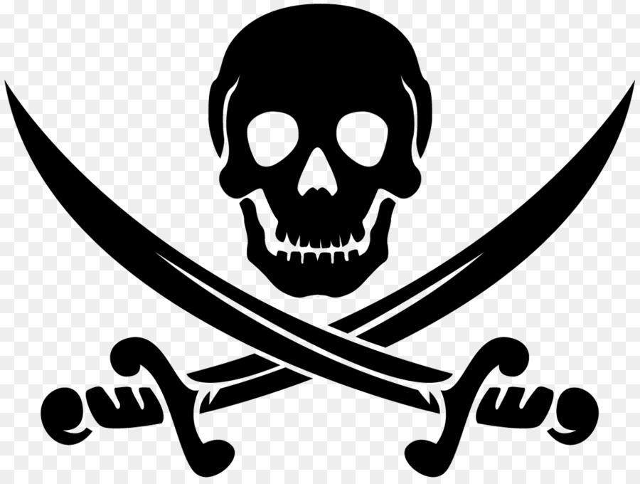 Piracy Jolly Roger Clip art - Skull Crossbones png download - 1200*901 - Free Transparent Piracy png Download.
