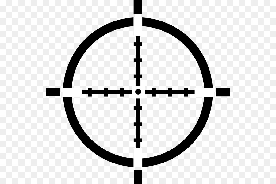 Reticle Computer Icons Telescopic sight Clip art - Crosshairs Cliparts png download - 600*599 - Free Transparent Reticle png Download.