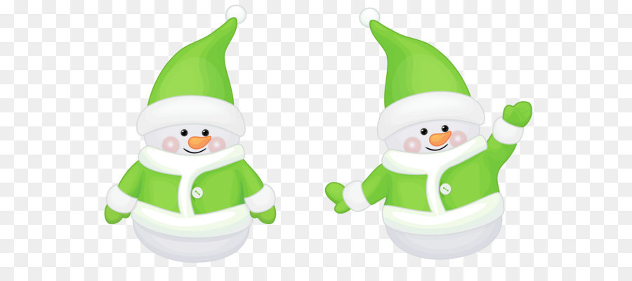 Christmas Eve Holiday Nativity of Jesus Tradition - Transparent Cute Green Santa Claus Decor Clipart png download - 5268*3132 - Free Transparent Snowman png Download.