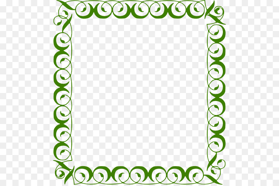 Decorative Borders Teal Clip art - Green Border Frame PNG Picture png download - 558*596 - Free Transparent Decorative Borders png Download.