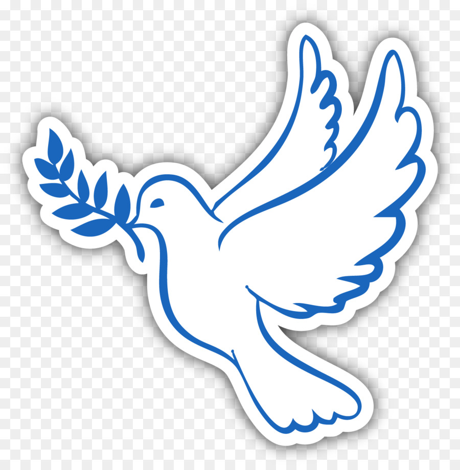 Doves as symbols Rock dove Peace Drawing Love - personalized car stickers png download - 1300*1325 - Free Transparent Doves As Symbols png Download.