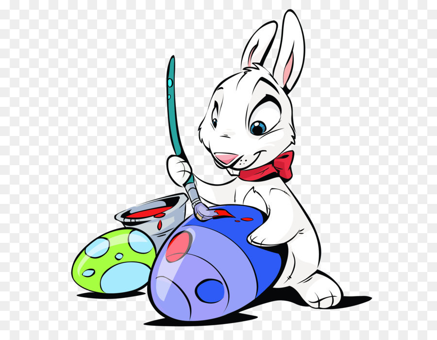 Easter Bunny Easter egg Rabbit Clip art - Easter Bunny Painting Eggs Transparent PNG Clipart png download - 2753*2911 - Free Transparent Easter Bunny png Download.