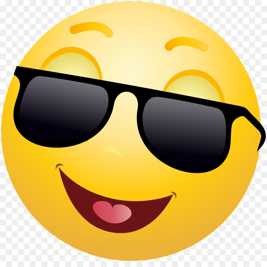 Emoji Emoticon Smiley Sunglasses Clip art - faces png download - 2038*2000 - Free Transparent Emoji png Download.