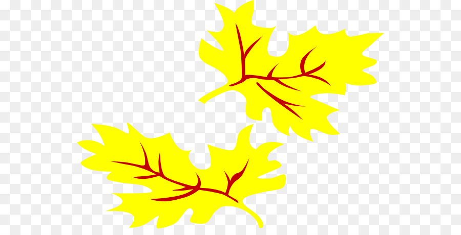 Autumn leaf color Yellow Clip art - Fall Leaves Cartoon png download - 600*447 - Free Transparent Leaf png Download.