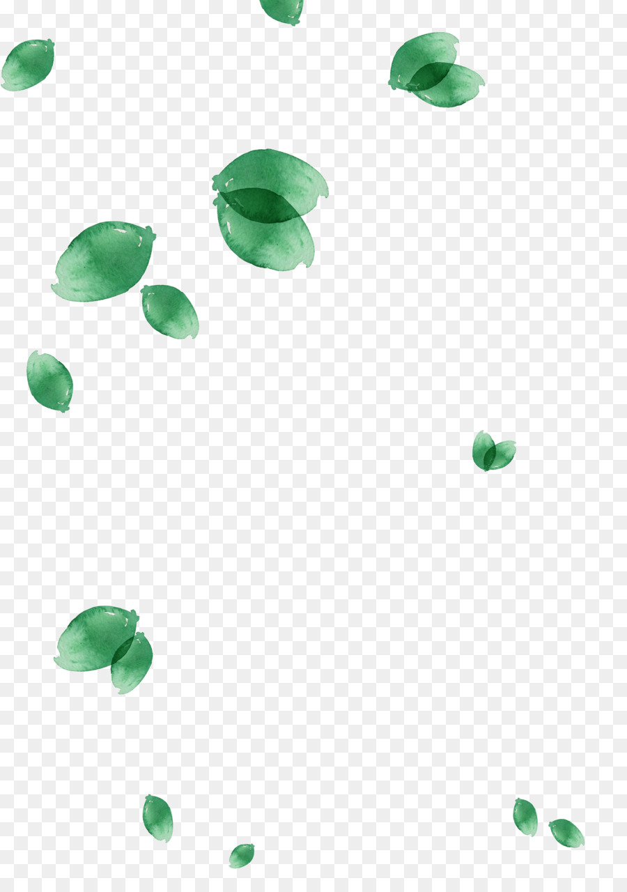 Leaf Watercolor painting Green - Falling leaves png download - 2480*3508 - Free Transparent Leaf png Download.