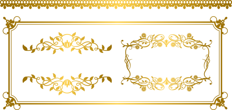 fancy gold border designs
