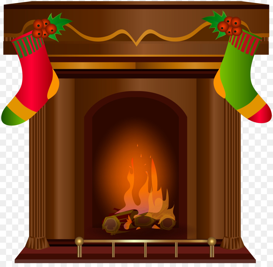 Fireplace Santa Claus Chimney Clip art - Transparent Fireplace Cliparts png download - 8000*7743 - Free Transparent Fireplace png Download.