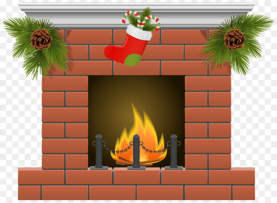 Fireplace Christmas Stockings Clip art - Transparent Fireplace Cliparts png download - 4000*2919 - Free Transparent Fireplace png Download.