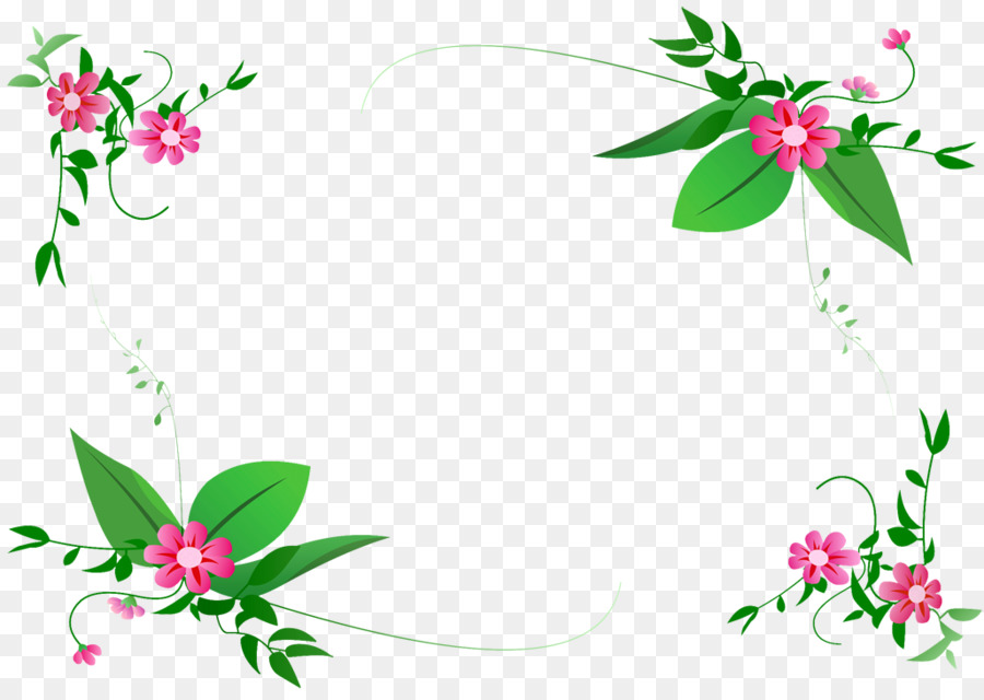 free flower border clip art images
