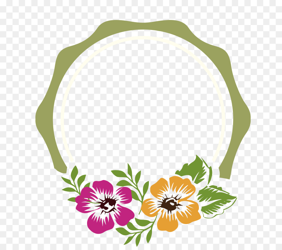 Floral design Flower - Garland border png download - 800*800 - Free Transparent Floral Design png Download.