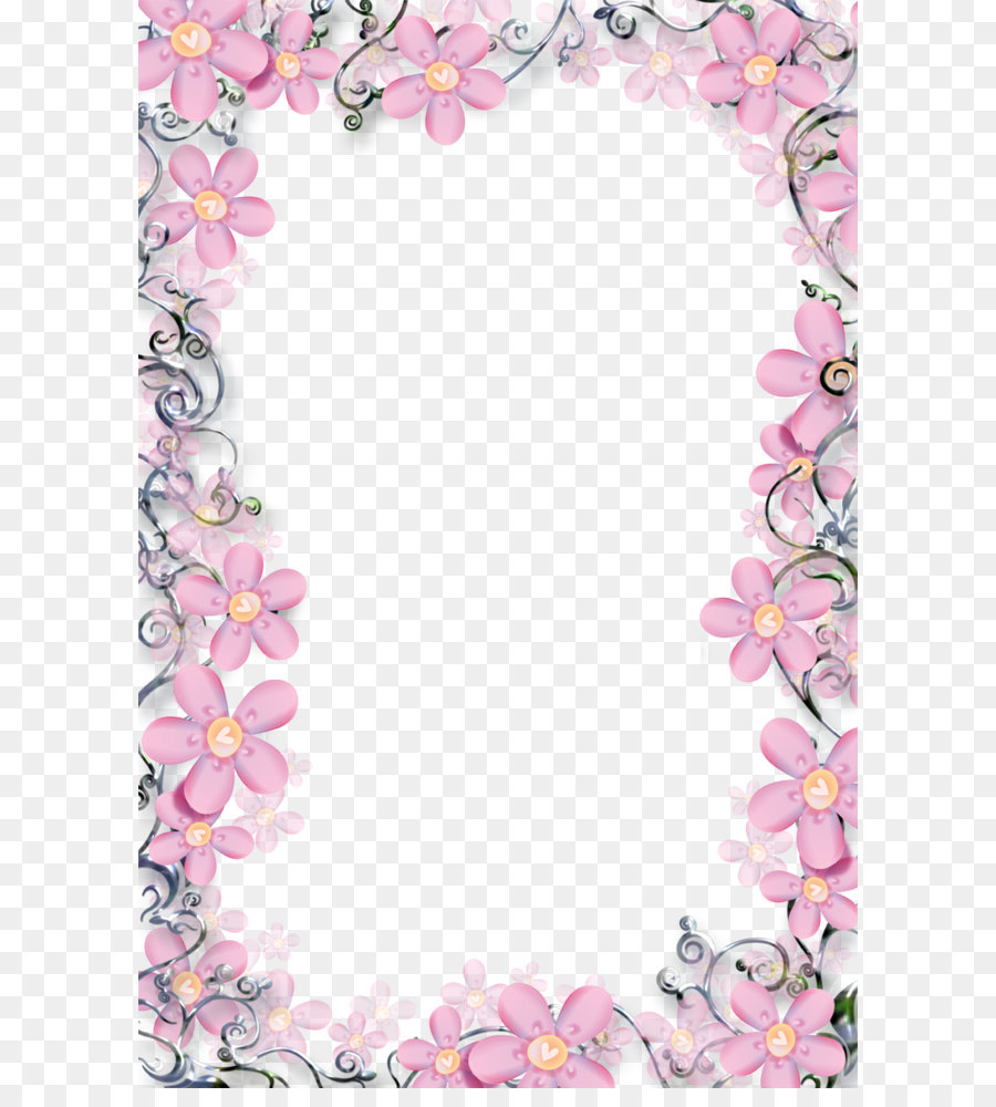 Flower Picture frame - Floral frame template picture png download - 844*1276 - Free Transparent Flower png Download.
