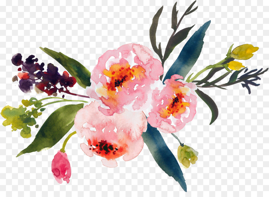 Flower bouquet Watercolor painting Clip art - watercolor flower png download - 4842*3467 - Free Transparent Flower png Download.
