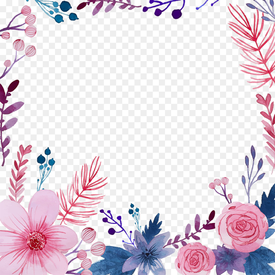 Watercolour Flowers Watercolor: Flowers Watercolor painting - Hand-painted roses floral background png download - 1000*1000 - Free Transparent Watercolour Flowers png Download.