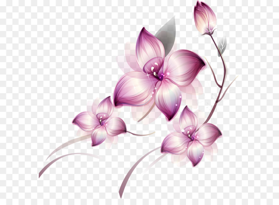 Flower Icon - Painted Transparent Large Pink Flower Clipsrt png download - 800*788 - Free Transparent Flower png Download.
