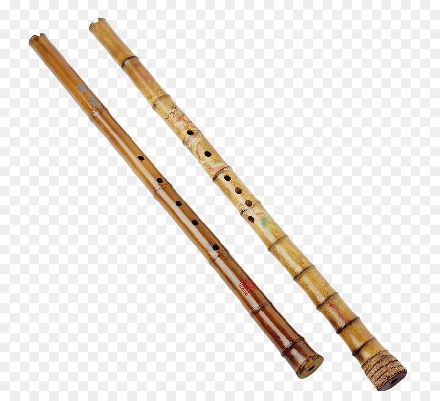 Bansuri Bamboo musical instruments Flute - Two instruments of bamboo flute png download - 858*820 - Free Transparent  png Download.
