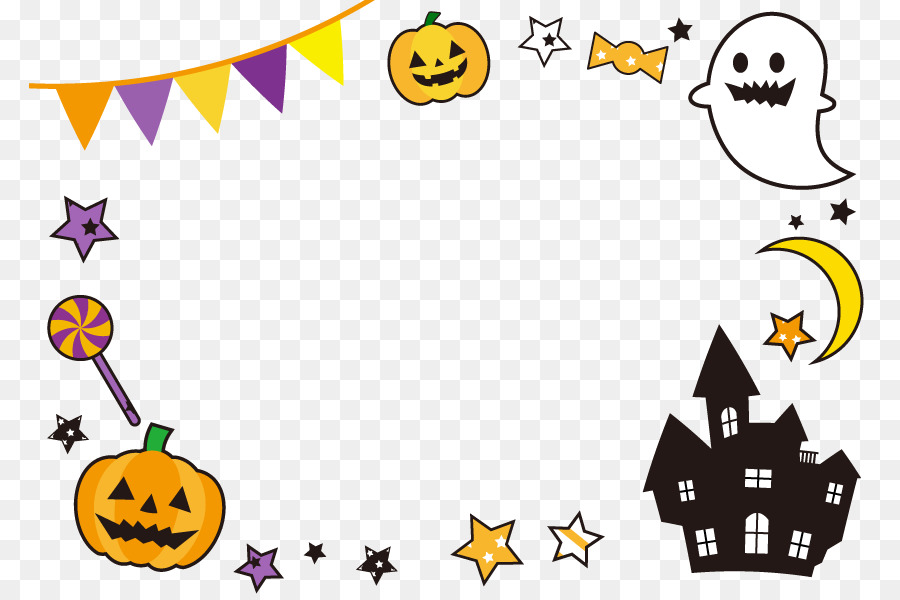 Transparent Halloween Pumpkin Frame.png - others png download - 842*595 - Free Transparent Smiley png Download.
