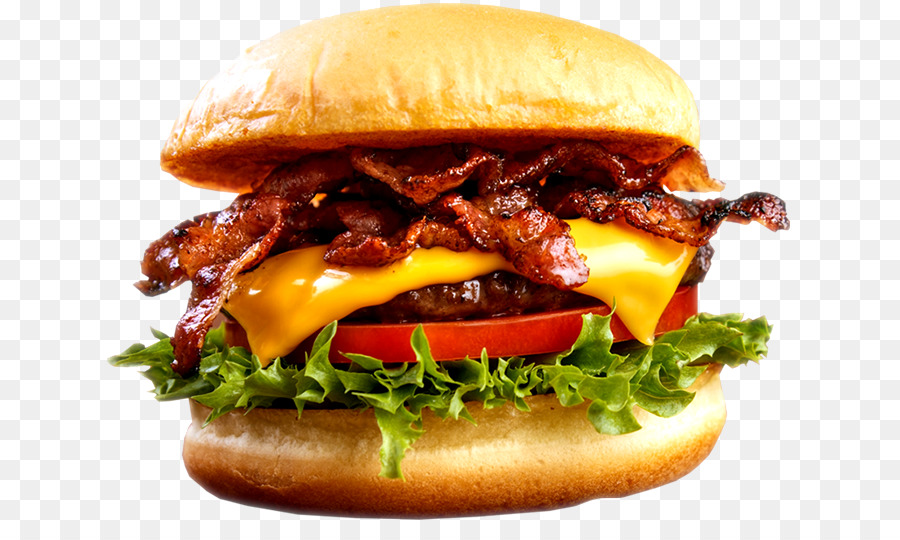 Hamburger Cheeseburger French fries Fast food Bacon - bacon png download - 685*526 - Free Transparent Hamburger png Download.