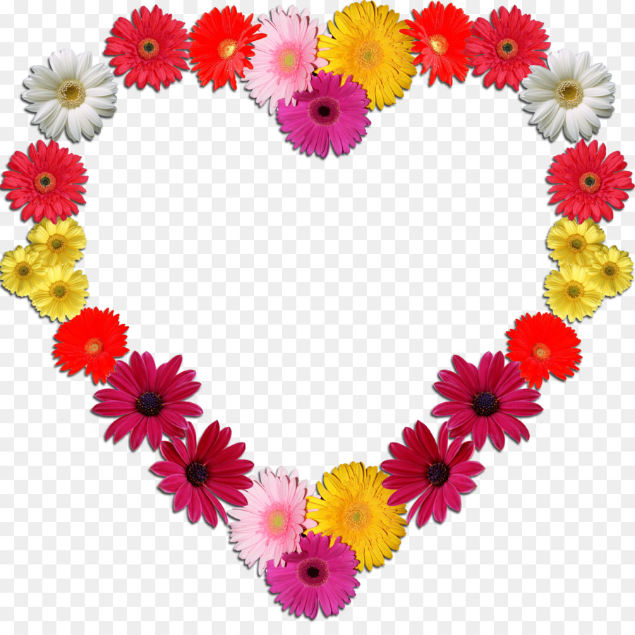 Heart Flower Picture Frames - beads png download - 2000*1963 - Free Transparent Heart png Download.
