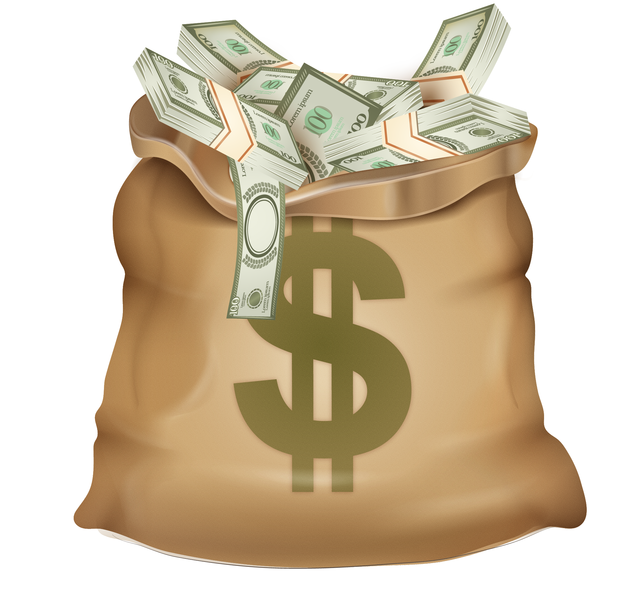 Money Bag Vector PNG HD Image - PNG All | PNG All