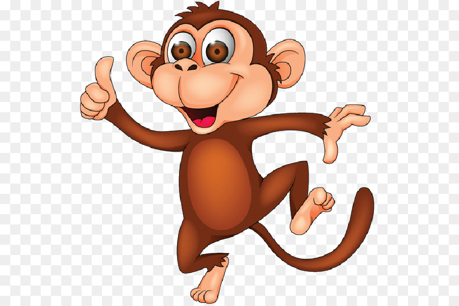 Monkey Cartoon Royalty-free Clip art - Cartoon Transparent PNG png download - 600*600 - Free Transparent Monkey png Download.