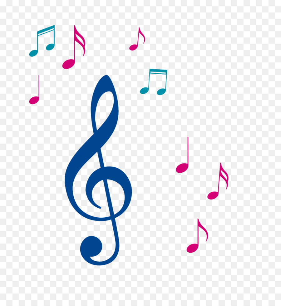 Clef Treble Musical note Clip art - Colorful notes png download - 1247*1334 - Free Transparent  png Download.
