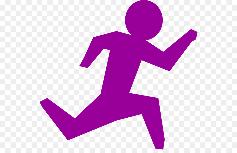 Running Person Clip art - Purple People Cliparts png download - 600*567 - Free Transparent Running png Download.