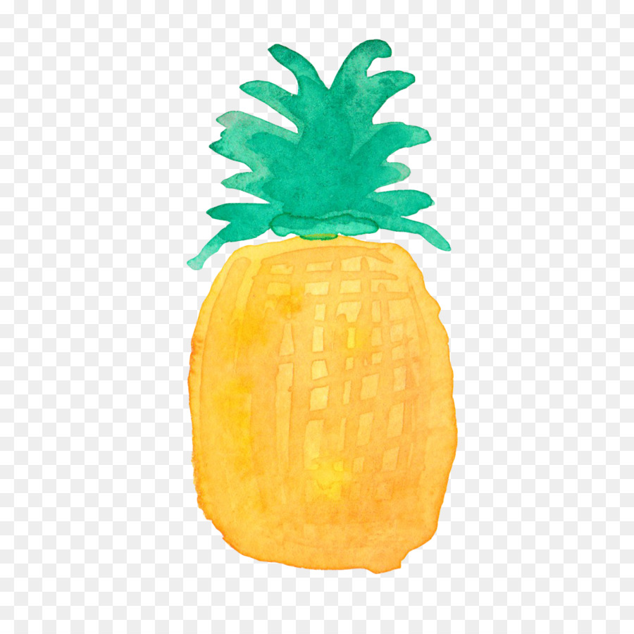 Pineapple Drawing Watercolor painting - pineapple png download - 1500*1500 - Free Transparent Pineapple png Download.