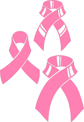 Pink Ribbon PNG Clipart Image​