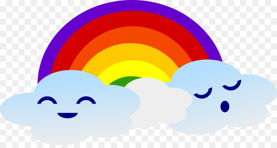 Rainbow Cloud Weather Clip art - rainbow png download - 2400*1255 - Free Transparent Rainbow png Download.