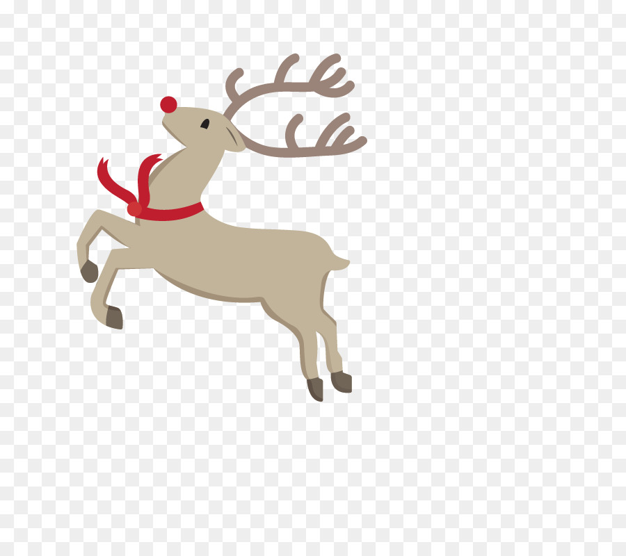 Reindeer Rudolph - Running reindeer png download - 801*800 - Free Transparent Reindeer png Download.