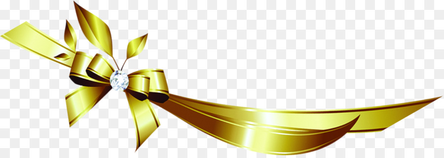 Ribbon Gold - Diamond golden bow png download - 1149*404 - Free Transparent Ribbon png Download.