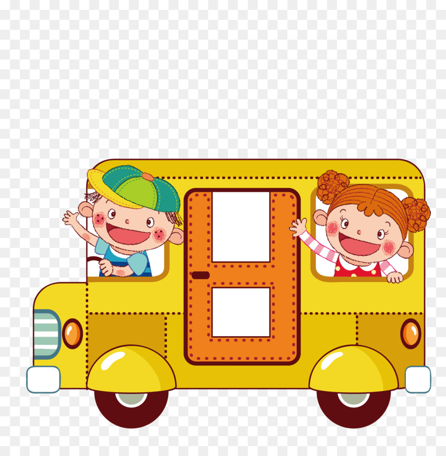 School bus Yellow - Happy school bus png download - 1500*1501 - Free Transparent Bus png Download.