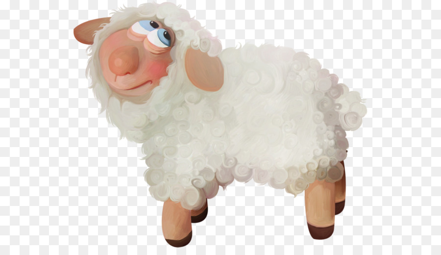 Painted Sheep Cartoon - Cartoon sheep png download - 600*505 - Free Transparent Eid Al Adha png Download.