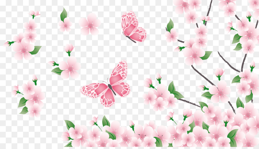 Spring Clip art - Flowering Branch Cliparts png download - 5747*3273 - Free Transparent Spring png Download.