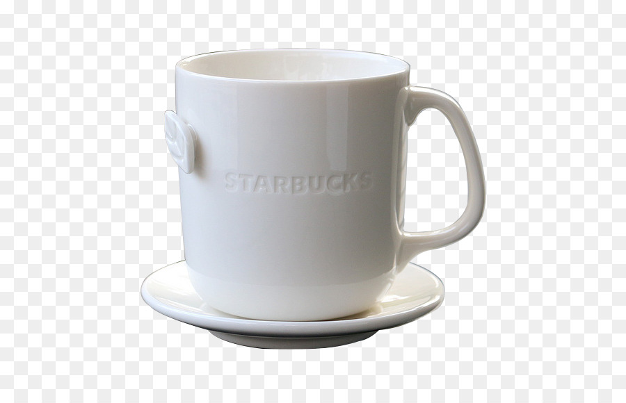 Coffee cup Mug - Pure white Starbucks Cup png download - 590*571 - Free Transparent Coffee png Download.