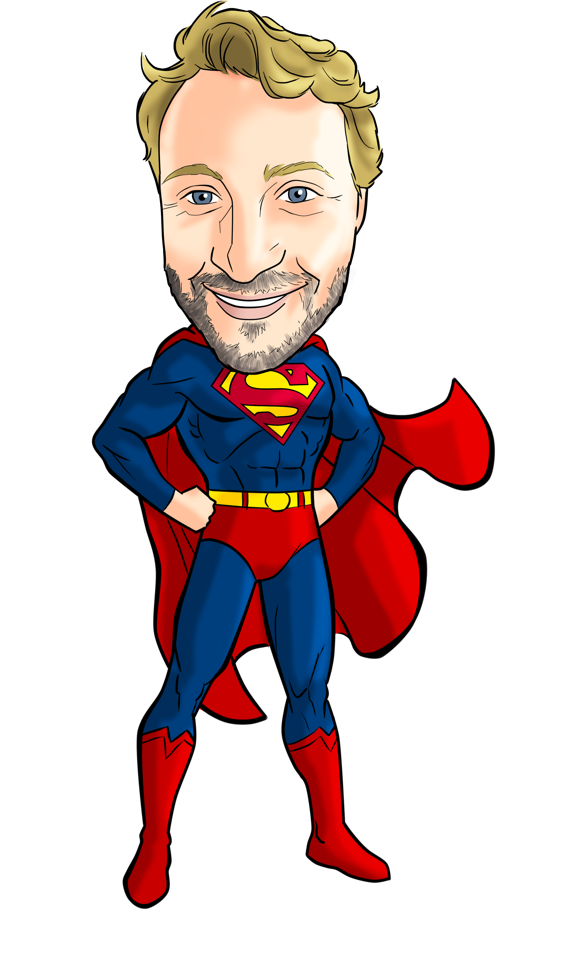 Superman Superhero Caricature Cartoon YouTube - superman png download ...
