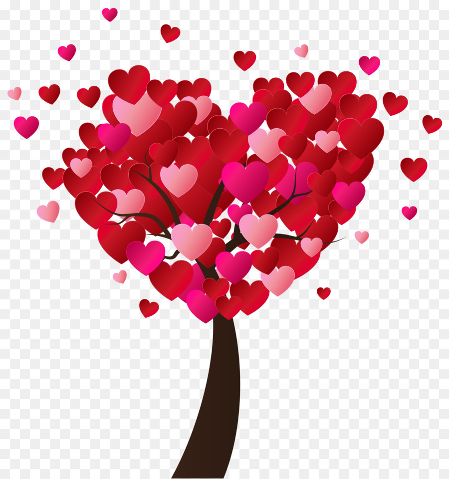 Heart Tree Valentine's Day Clip art - love tree png download - 5711*6084 - Free Transparent Heart png Download.