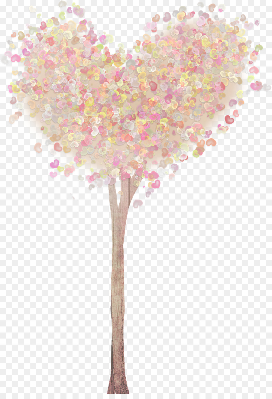 Tree Heart Drawing Paper Printing - tree png download - 1105*1600 - Free Transparent Tree png Download.