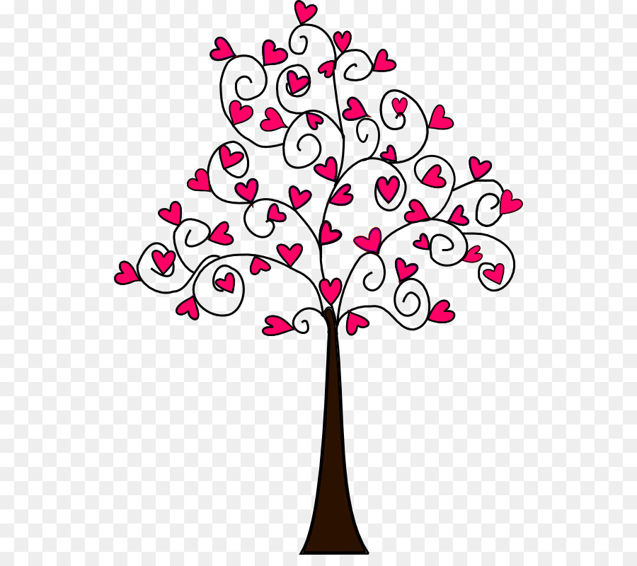 Tree Heart Drawing Clip art - love tree png download - 578*784 - Free Transparent Tree png Download.