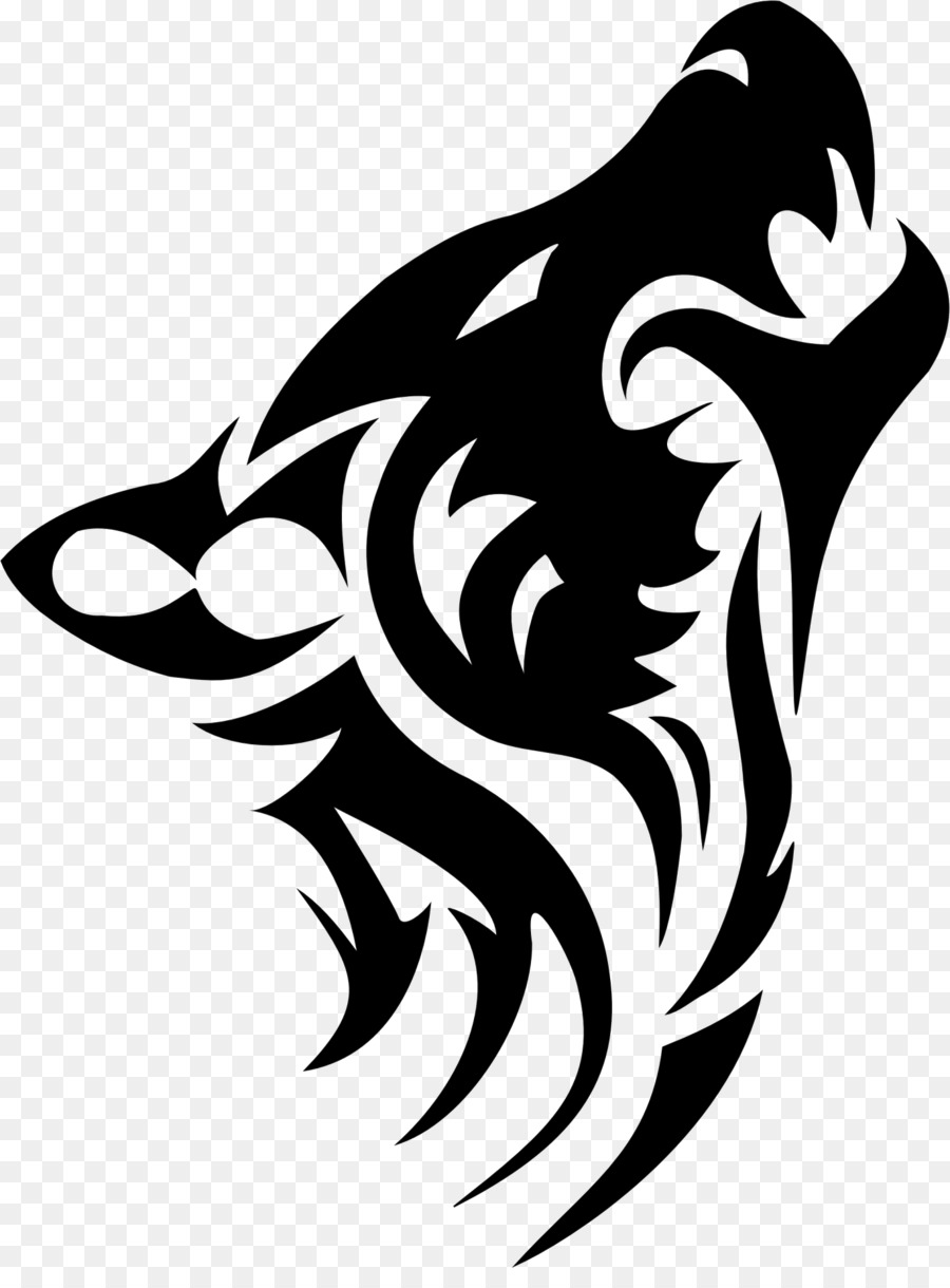 Gray wolf Tattoo Clip art - tribal png download - 1367*1824 - Free Transparent Gray Wolf png Download.
