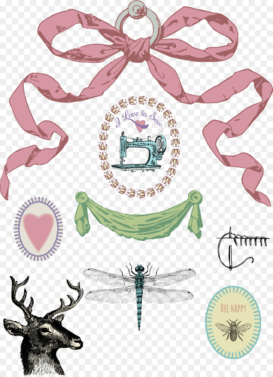 Pink ribbon Clip art - vintage banners png download - 2432*3342 - Free Transparent Pink Ribbon png Download.