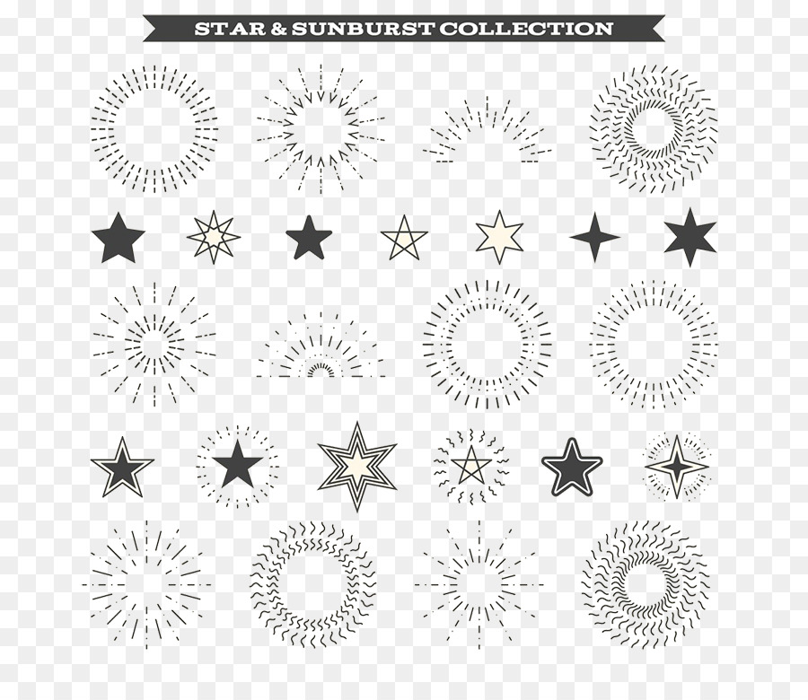 Sunburst Black and white Clip art - Rising star decoration and embellishment png download - 768*768 - Free Transparent Sunburst png Download.