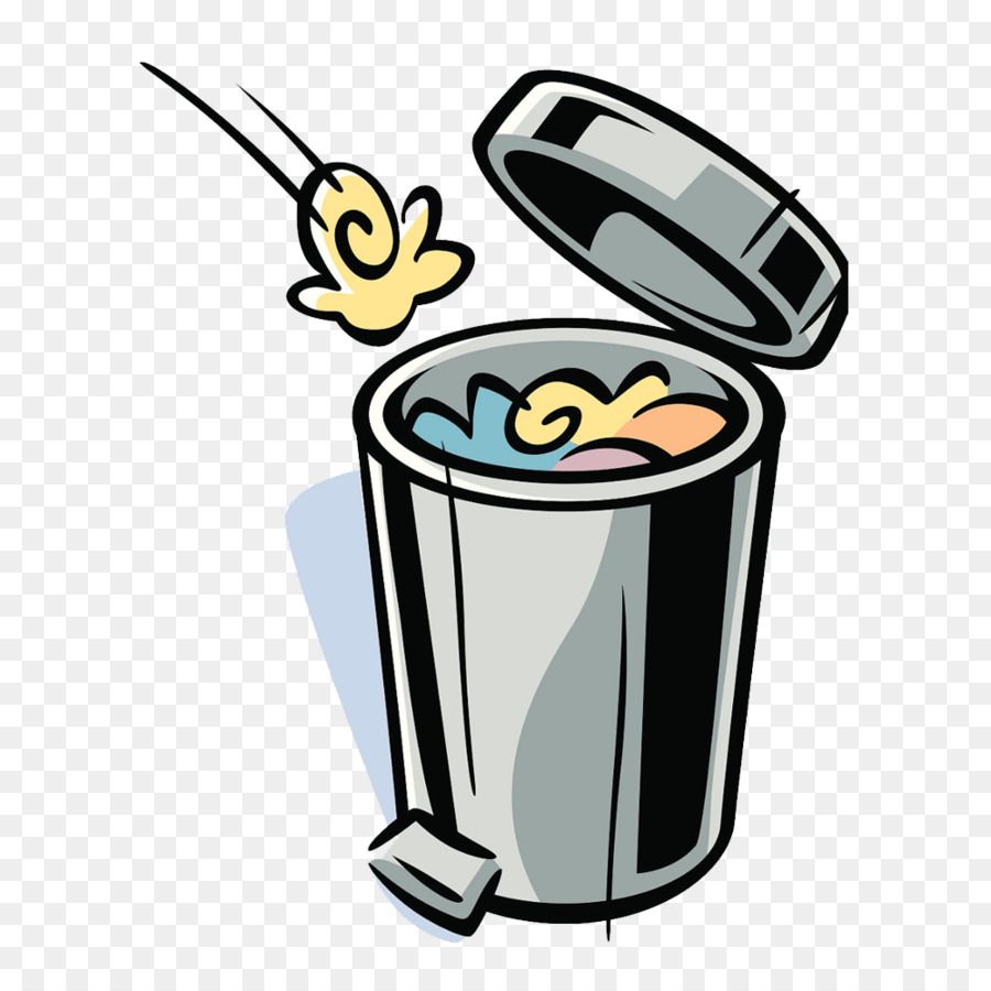Rubbish Bins & Waste Paper Baskets Drawing Cartoon Office Trash Can - garbage can png download - 1000*1000 - Free Transparent Rubbish Bins  Waste Paper Baskets png Download.