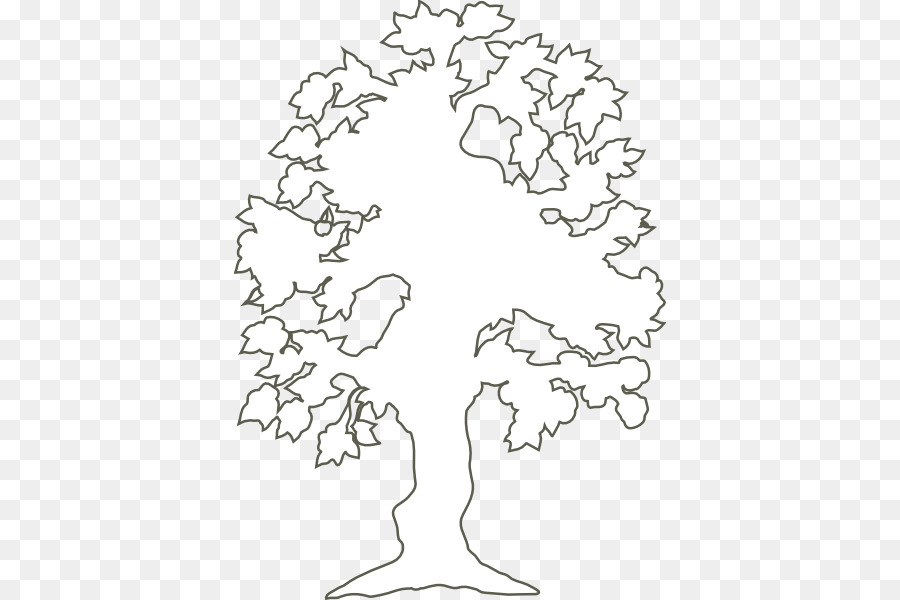 Tree Outline Clip art - Simple Life Cliparts png download - 432*600 - Free Transparent  png Download.