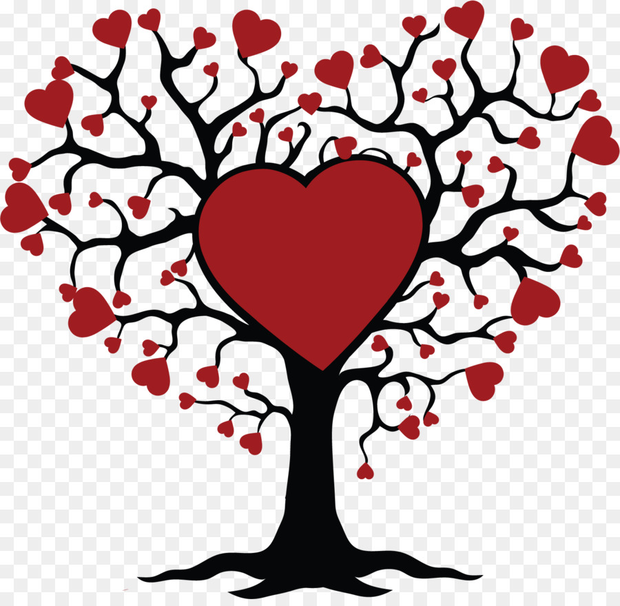Tree of life Heart Sticker Clip art - love tree png download - 1623*1569 - Free Transparent  png Download.