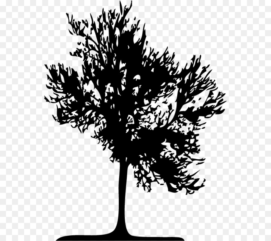 Tree Silhouette Black And White