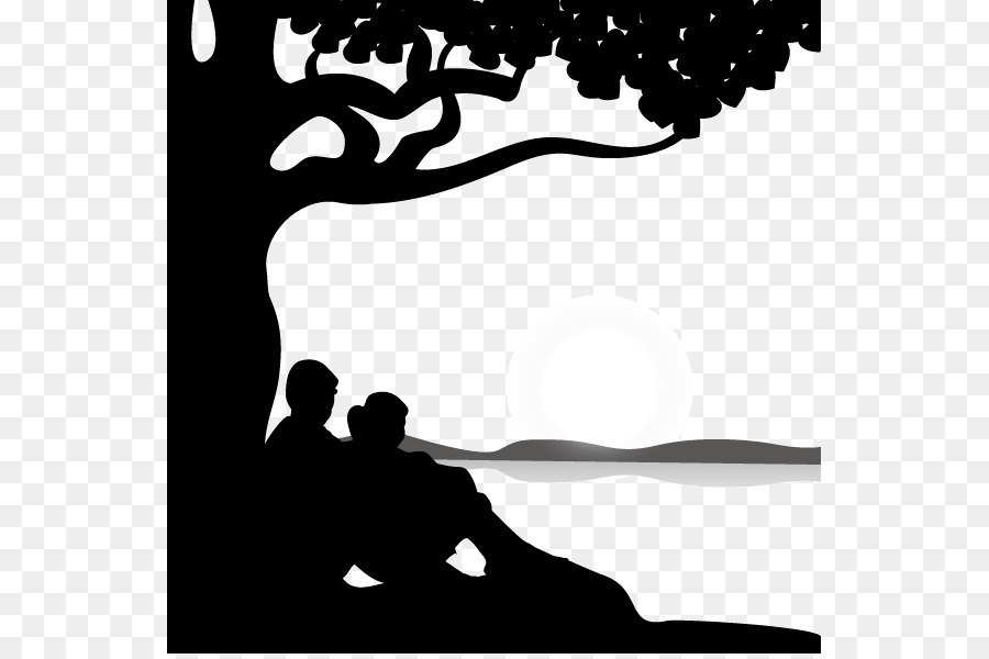 Swing Child - Cuddling decorative background vector silhouette png download - 595*595 - Free Transparent Silhouette ai,png Download.