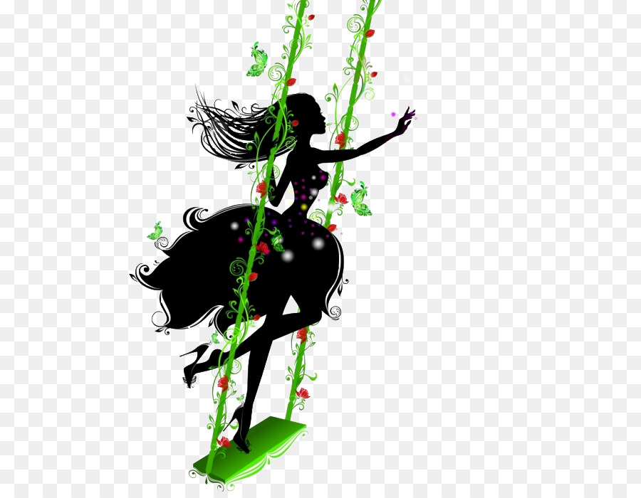 Swing ????????? Silhouette Photography - Silhouette png download - 549*700 - Free Transparent Swing png Download.